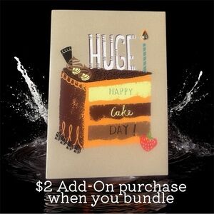 $2 🆕Cake Design Birthday Card